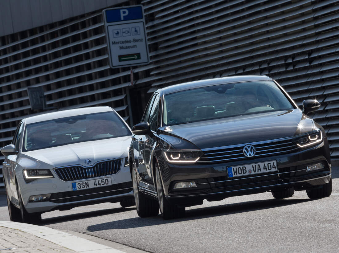 Skoda Superb und VW Passat im Vergleich - auto motor und sport